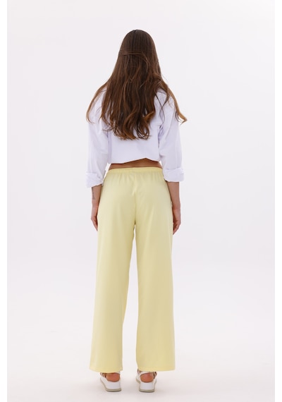Genius Store Kadın Pantolon Geniş Paça Pamuklu Viskon Cepli Pantolon Beli Lastikli Genişpaça-pantolon Sarı Genius Store Kadın Pantolon Geniş Paça Pamuklu Viskon Cepli Pantolon Beli Lastikli Genişpaça-pantolon Sarı