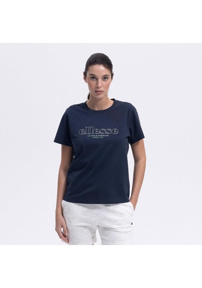 Ellesse Ef445-nv Bisiklet Yaka Kadın T-shirt - Lacivert