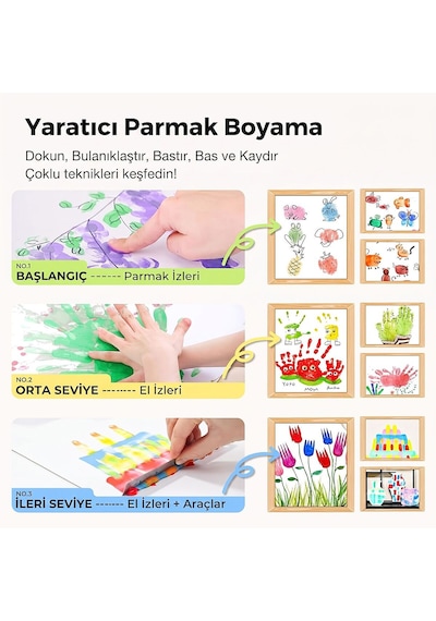 Jarmelo Parmak Boyası Seti 12 Renk Ja91418 Çok  Renkli