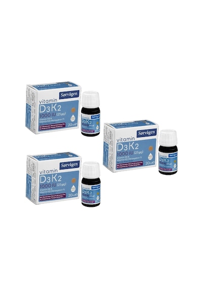 SORVAGEN VİTAMİN D3K2 DAMLA 20 ML (1000 IU)-(Almanya menşeili D3