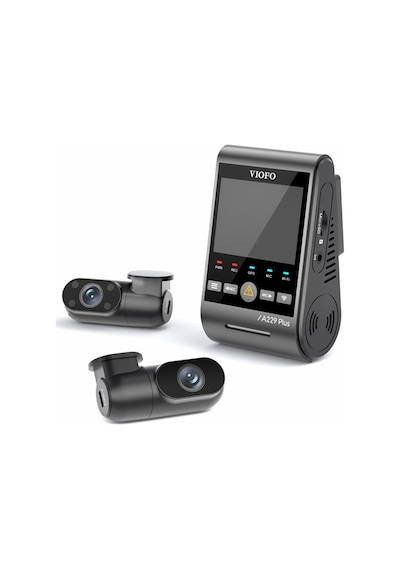 Viofo A229 Plus 3 Kameralı Ön-iç-arka 2k+2k+1080p Hdr Sony Starvis 2 Wifi Gps Li Araç Kamerası