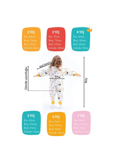 Babyhola 2-9 Yaş Kalın Elyaf Dolgulu 2.5 Tog Premium Kalite Çocuk Uyku Tulumu 23504 Sarı