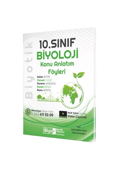 Biyotik Yayınları 10. Sınıf Biyoloji Konu Anlatım Föyleri
