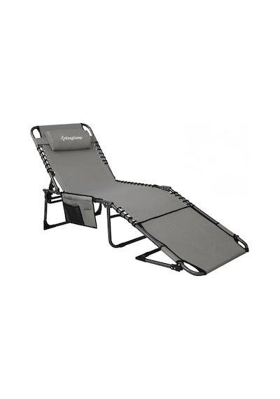 Kingcamp Magnolia B10 Hands-free Premium 7 Kademeli Katlanır Şezlong Grey Bej