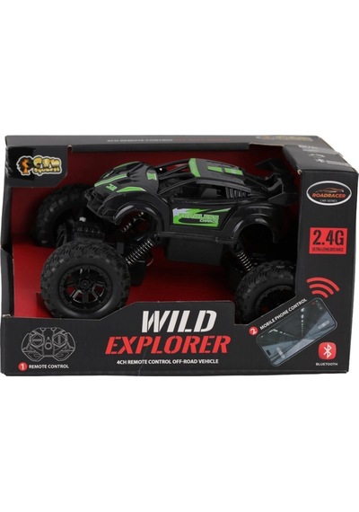 Mey İthalat Cr1952 Kumandalı Şarjlı Wild Explorer Off Road Jeep -can Oyuncak Siyah