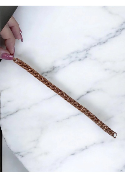 14k Roze Renkli Vip Seri Gurmet Bileklik Rose Altın