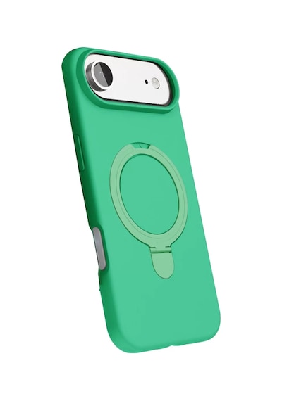 Newface Apple, Uyumlu iPhone 17 Air Regal Magsafe Standlı Kapak - Yeşil