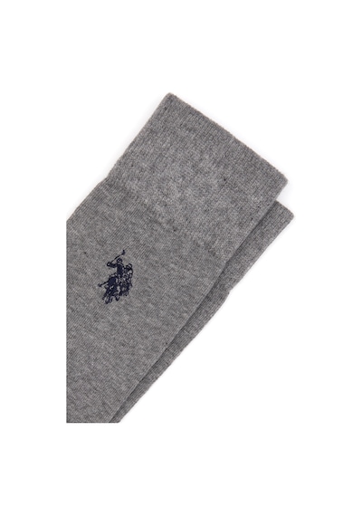 U.s. Polo Assn. Erkek Gri Melanj Çorap Soket 50317965-vr086 Grı Melanj