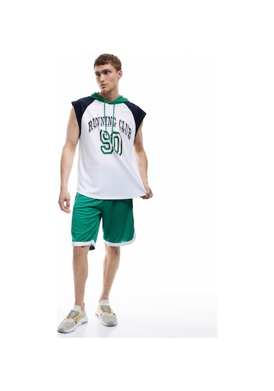 Koton Kapşonlu Reglan Kol Baskılı Oversize Spor Atlet Beyaz 5sam10124nk Beyaz