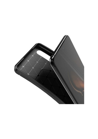 Huawei P30 Kilif Karbon Tasarim Negro Silikon Kapak 405786305