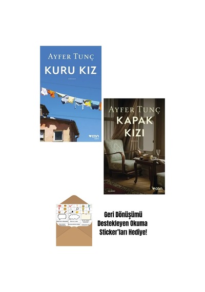 Ayfer Tunç 2 Kitap Set - Kuru Kız - Kapak Kızı + Okuma Sticker'ları