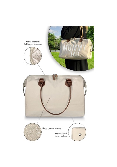 Xmlbayiciniz Stylo Usa Mommy Bag Anne Bebek Bakım Ve Kadın Çantası Vızon Çok Renkli