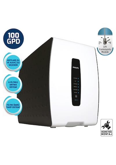 Philips AUT3200/10 Dijital Ekranlı Pompalı Su Arıtma Cihazı (100 GPD)