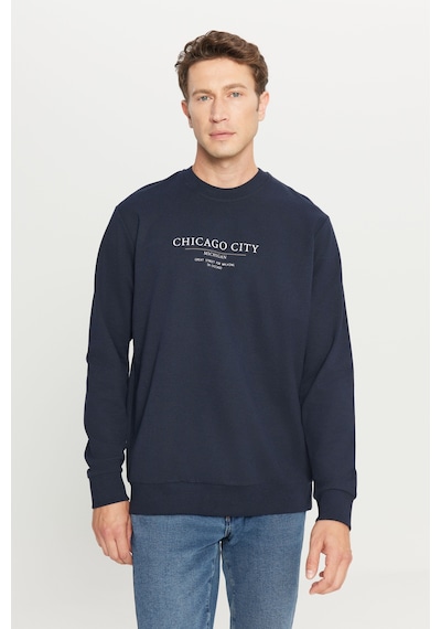 AC&Co / Altınyıldız Classics Erkek Lacı 2 İplik Pamuklu Standart Fit Normal Kesim Bisiklet Yaka Sweatshirt Lacı