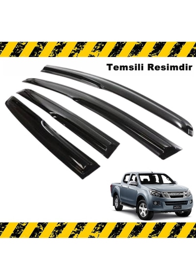 Isuzu D-Max Mügen Cam Rüzgarlığı 2013-2020 Arası 4 Lü Set N11.34963