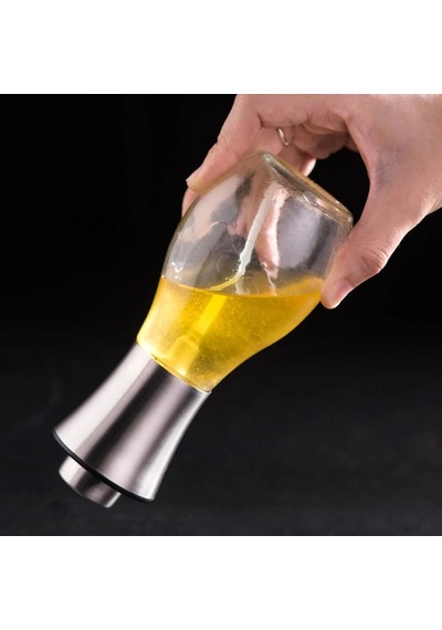 Paslanmaz Çelik Başlıklı Cam Spray Yağdanlık Çr