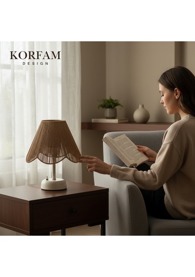 Rosalinda Modeli - Kahverengi Çiçek Şeklinde Kablosuz Pilli Masa & Gece Lambası Çok Renkli 55221322