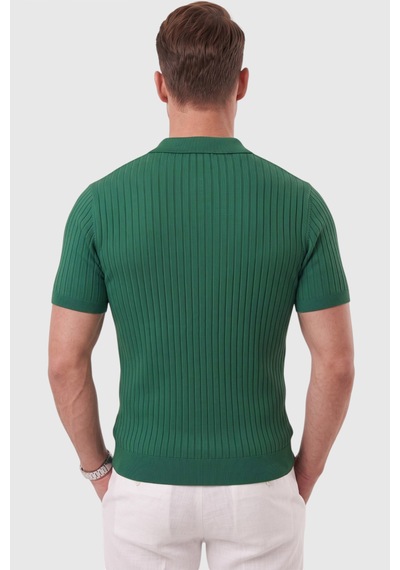Rizzup Erkek Regular Fit Rahat Kesim Düğmeli Yeşil Polo Yaka Triko Tişört Yumuşak Likralı 2608210 Rizzup Erkek Regular Fit Rahat Kesim Düğmeli Yeşil Polo Yaka Triko Tişört Yumuşak Likralı 2608210