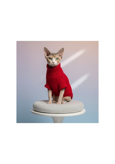 Kedi Ve Köpek İçin Cool Sports Girl Kırmızı Kazak