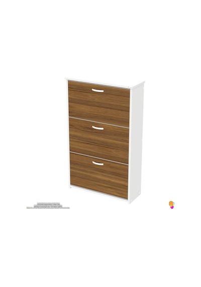 Modilayn West Asma Kapı Önü 72x116x26 Cm Lik 3 Düşer Kapak 6 Göz Bölmeli Ayakkabılık Ceviz - Beyaz Modilayn West Asma Kapı Önü 72x116x26 Cm Lik 3 Düşer Kapak 6 Göz Bölmeli Ayakkabılık Ceviz - Beyaz