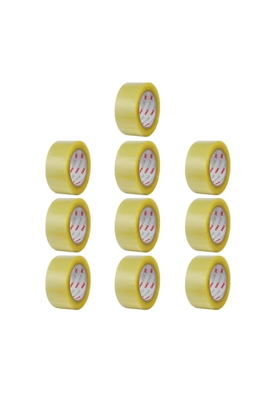 Badem10 10 Adet Onestar Koli Bandı 45 Mm X 100 Mt Şeffaf Güçlü Yapışkanlı Kopmayan Bant Diğer