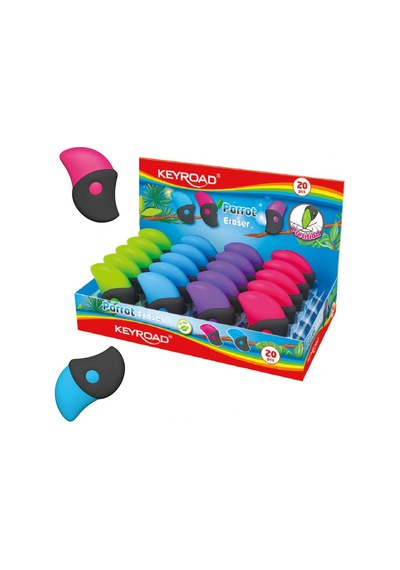 Keyroad Parrot Silgi Renkli 2 adet