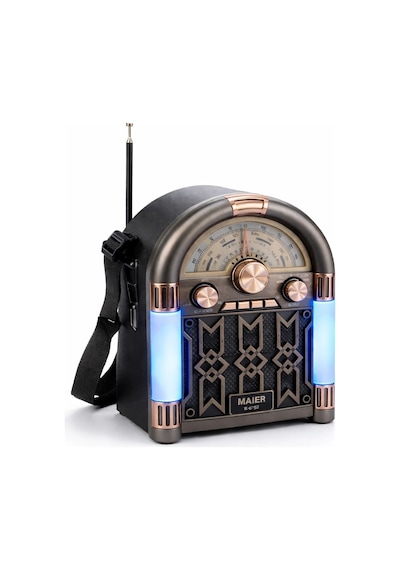 Nostaljik Bluetooth Radyo Fm Am Şarjlı Radyo 13182256