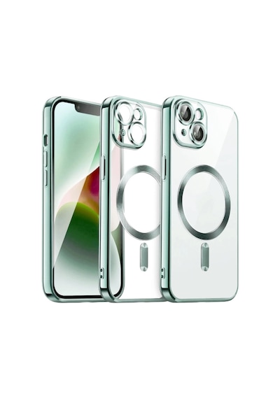 Apple İphone 15 Kılıf Kross Magneticsafe Kapak - Koyu Yeşil