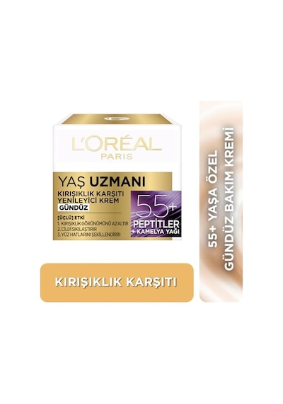 L'oreal Paris Yaş Uzmanı 50+ Kırışıklık Karşıtı Yenileyici Krem