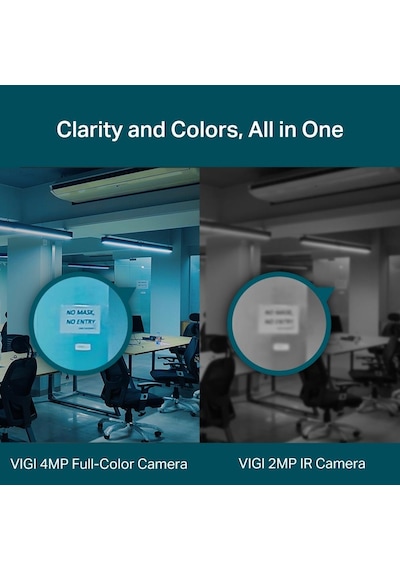 Tp-link Vıgı C440 4mm 4mp Full-color Dome Ip Kamera 1/3",30fps,fhd,h265+poe