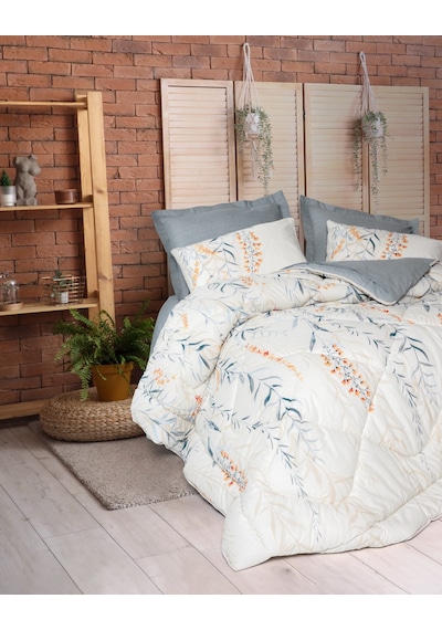 Cotton Box Tek Kişilik Uyku Seti Hiedra Indigo