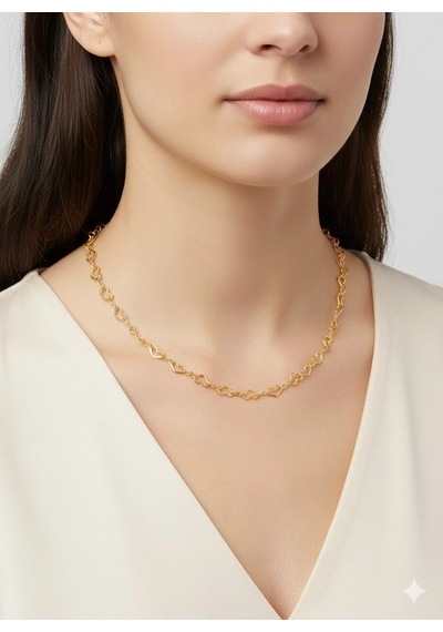 Kaplama Zincir Pirinç Cm Kolye Zincir 60 Cm - Kl0249 Çok Renkli