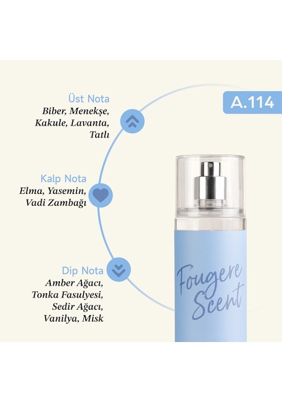 Mad A114 Erkek Perfume Body Mist 200 ML