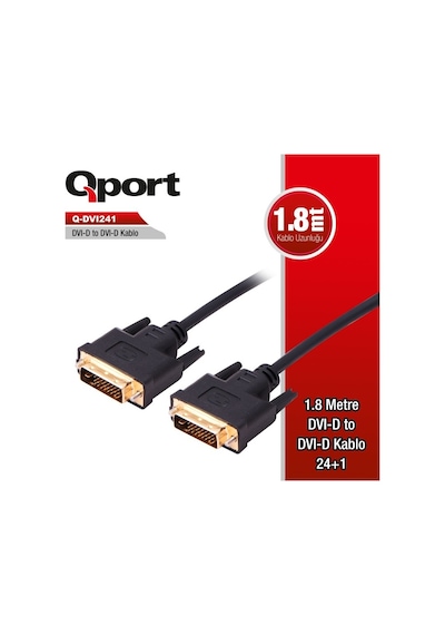Dvi To Dvi Kaliteli Çift Filtreli Kablosu 4577P Bağlanti Ara Moni