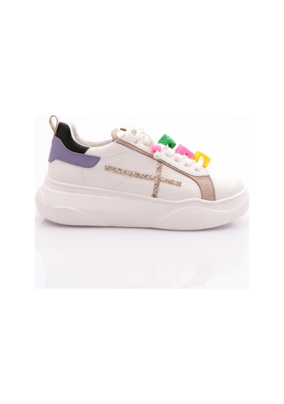 Dgn 1023 Kadin Sneaker Ayakkabi 1023-2007-R145801 Beyaz - Siyah