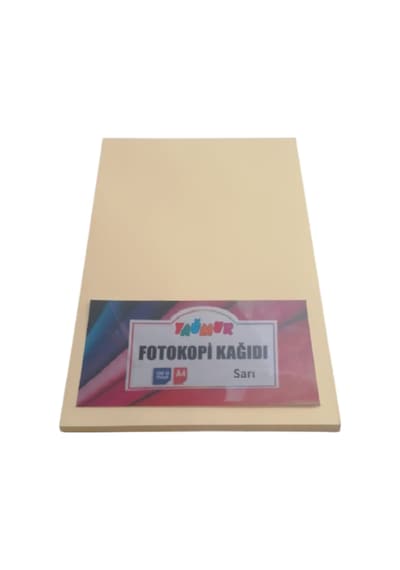 A4 Renkli Fotokopi Kağıdı Sarı 100 Lü Paket