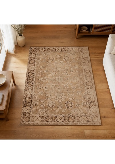 Kartela Halı Lino Halı Jüt Taban Dokuma Halı Kahverengi - 100 X 150 Cm