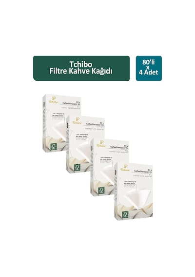 Tchibo Filtre Kahve Kağıdı 4 x 80'li