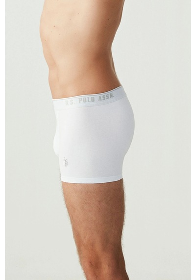 U.S. Polo Assn. Erkek Beyaz 3 Lü Boxer