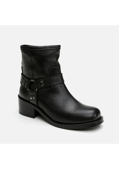 Hotiç Hakiki Deri Siyah Kadın Western Topuklu Bot 01boh297190a100 Siyah-black Siyah