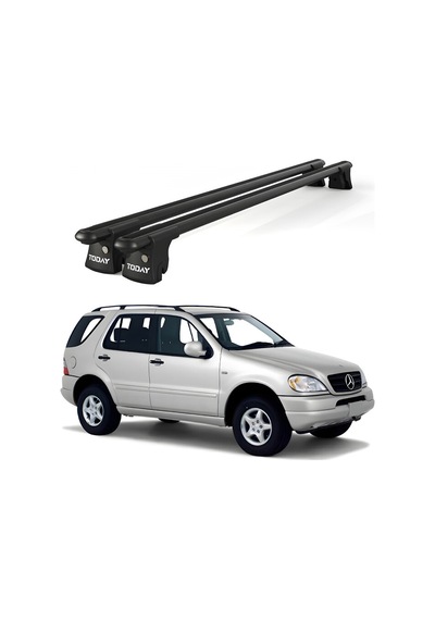Trio-ı Mercedes-benz M W163 1998-2001 Uyumlu Siyah Kilitli Ara Atkı 135cm Port Bagaj Tavan Barı