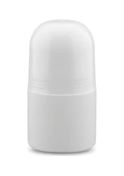 50 Ml Boş Roll-on Şişesi - Pet Plastik + Akrilik Bilyeli Koltuk Altı Deodorant 100 Adet Şeffaf