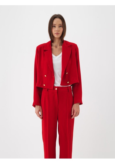 Kırmızı Formunu Koruyan Regular Fit Ceket 290508