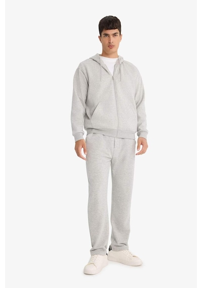 Defacto Regular Fit Basic Düz Beli Bağcıklı Düz Paça Cepli Eşofman Altı	 D6762AX25AU Gri