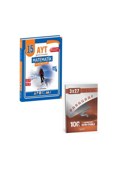 Apotemi 2027 Ayt Matematik 15 Çözümlü Deneme+anla Kazan Paragraf Deneme