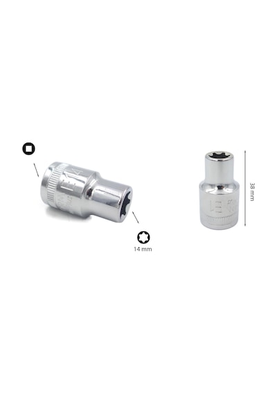 Ceta Form E14 1/2” Dış Torx Lokma Anahtar C26-14