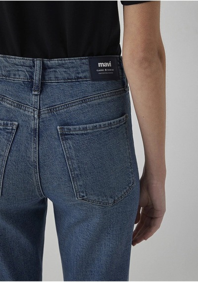 Star Dark Shaded Classic Denim mavi
