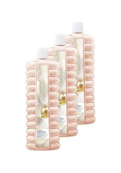 Avon Simply Luxurious Beyaz Şeftali Ve Vanilya Orkide Kokulu Banyo Köpüğü 3 x 1 L