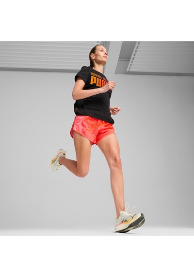 Puma Run Favroites Ff Graphic Tee Kadın T-shirt-siyah