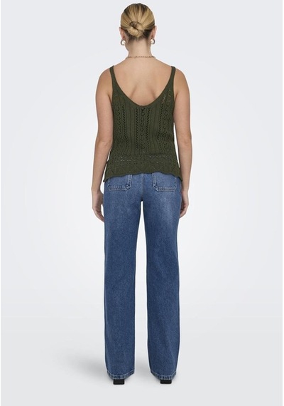 Only Onllyzet Lıfe S/l Top Knt Noos 15277573 Haki 001